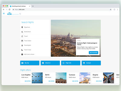 ✈️ KLM website redesign preview
