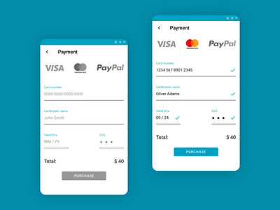 Credit Card Checkout - Daily UI 002 daily ui daily ui 002 dailyui dailyui002 design daily ui designdailyui the credit card checkout