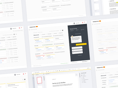 Client Management Dashboard communication dashboard documents finance grid interface list management sidebar ui user view