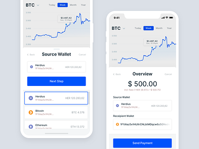 Cryptocurrency App - Mobile Transaction