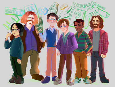 Silicon Valley Characters character design