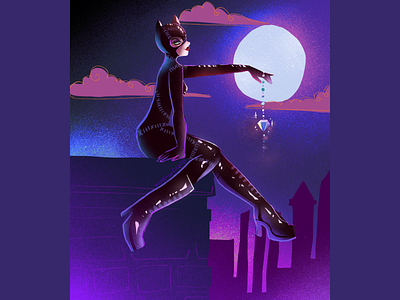 1992 Catwoman catwoman character design illustration