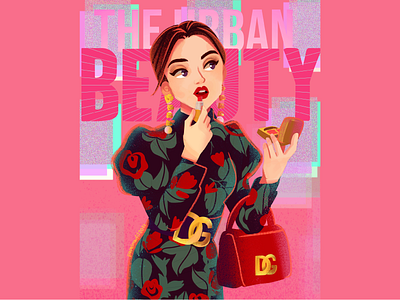 The Urban Beauty beauty editorial illustration fashion fashion illustration illustration