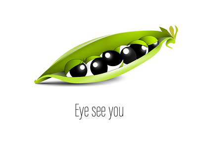 Eye see you peas adobe illustrator art eyes graphic design illustration vector