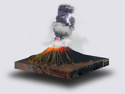 Magma isometric volcano