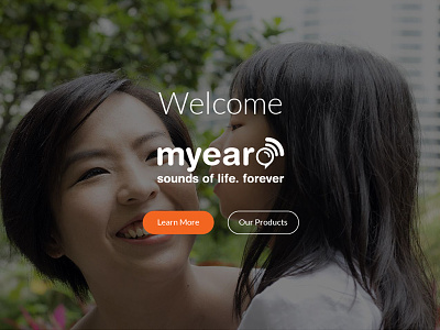 Myear asian full screen landing page parallax website