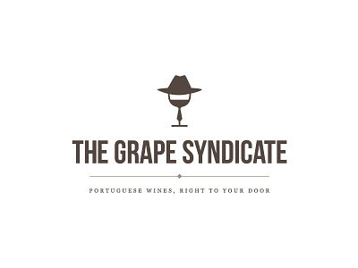 The Grape Syndicate brand classic gangster hat logo rustic wine