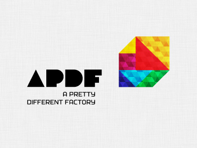 A Pretty Different Factory colorful geometric logo logotype sweden tangram