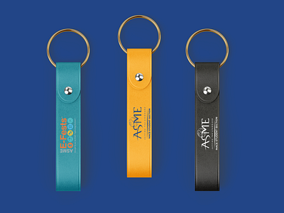 Keychain from ASME E-Fests Swag graphic design product design