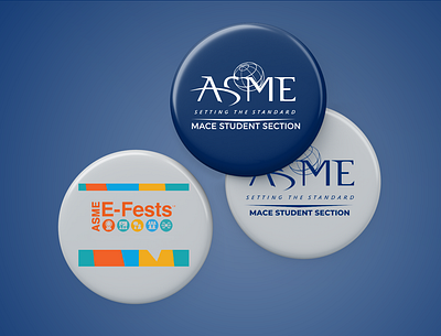 Button Badge from ASME E-Fests Swag button badge design graphic design product design