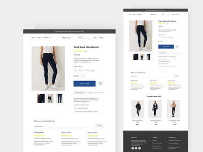 Ecommerce store- Product Page canva ecommerce store landing page online store product page uiux design wordpress website