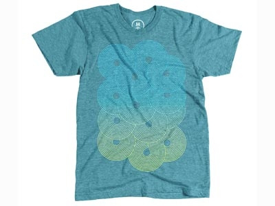 On Sale Now - "Summer Time" cotton bureau illustration print screenprint split fountain tee tshirt