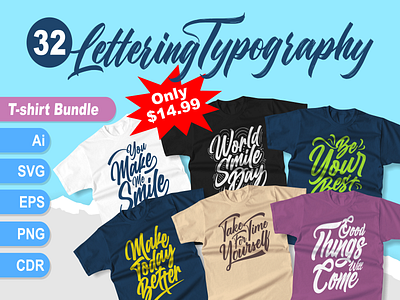 32 Lettering Typography apparel clothing designs bundles graphic t shirts graphic tees inspirational t shirt designs lettering typography mockups t shirts motivation t shirts designs quotes quotes bundles quotes t shirt designs quotes typography quotes vector designs t shirt bundle t shirt design t shirt design bundle teestock trendy vector designs
