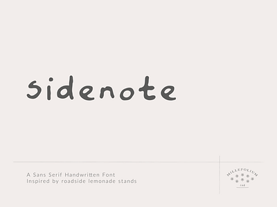 Sidenote - Font font hand writing handwritte kids sans serif sans serif