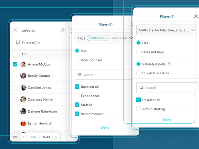 Volunteer Management - Mobile App | Filtering