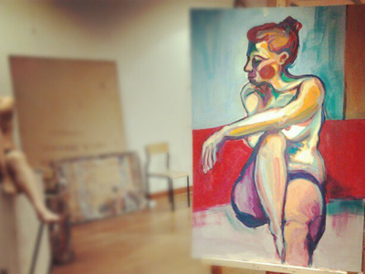 painting. art nude paint