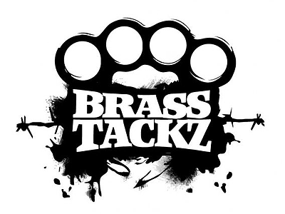 Logo Brass Tackz Drib brass knuckles grimey logo hip hop