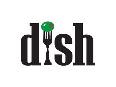 Drib Dysh catering logo modern logo restaurant logo