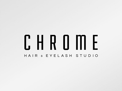 CHROME Hair & Eyelash Studio hair studio hair stylist hair stylist logo stylist logo