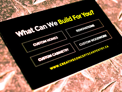 CCC Busines Card business card card design construction business card