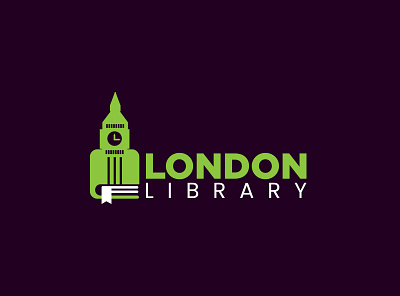 London Library branding graphic design logo