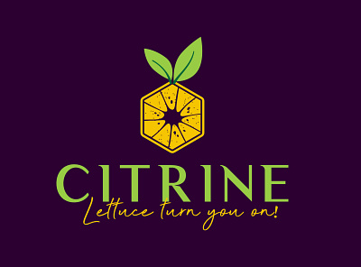 Citrine branding graphic design logo