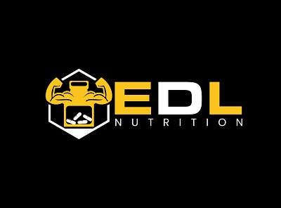 EDL Nutrition branding graphic design logo