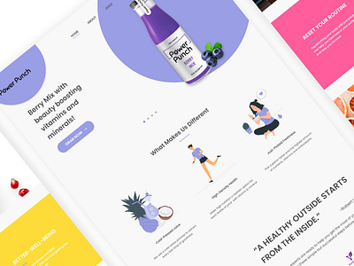 Fresh Juice Website Concept