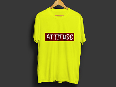 Attitude t shirt design