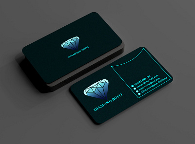 Diamond Business card Design adobe illustrator adobe photoshop branding business card template diamond business card graphic design logo luxury business card design minimalist design