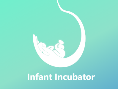 logo for infant incubator App app design logo
