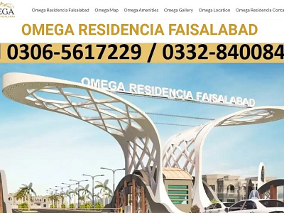 Omega Residencia Faisalabad Website for their Official Dealer web development wordpress wordpress development