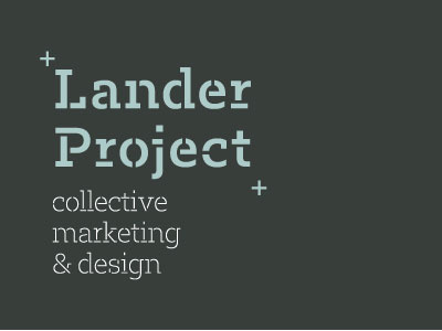 Lander Project logo collective design lander logo marketing project