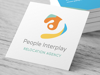 People Interplay Business Card agency business businesscard card corporate interplay logo logotype people relocation