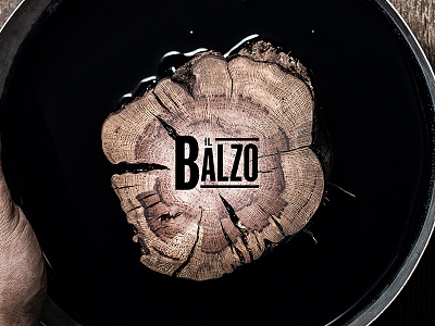 Wood print Il Balzo type wine wood