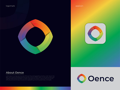 Oence Logo Design | O Letter Logo appicon brand guidelines branding business logo company logo corporate logo graphic design identity letter logo logo logo design logo folio logo type minimal modern logo o mark software logo typography vector