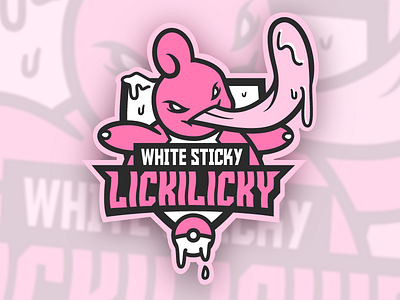 Team White Sticky Lickilicky design lickilicky logo pokemon sports sticky team white