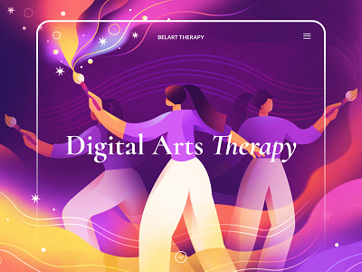 Website Illustration for Therapy Platform animation art characters colours counselling dance design drawing environment illustration inspiration movement painting people texture therapy uiux website website design