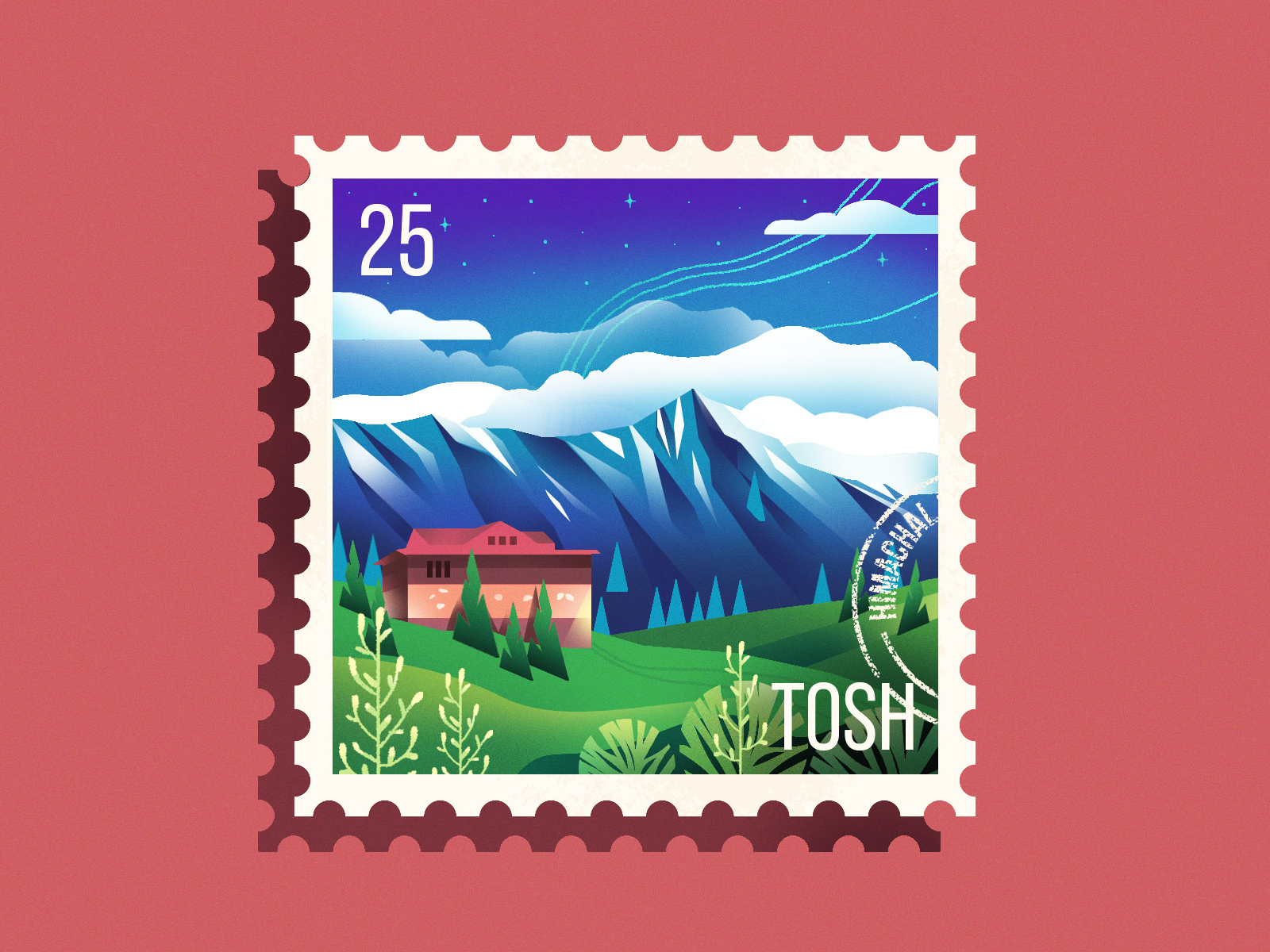Himachal Stamp By Lipika On Dribbble Images, Photos, Reviews