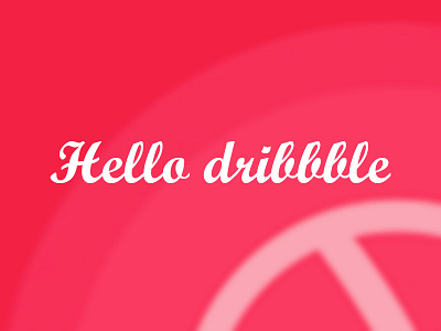 Dribbble First Shoot