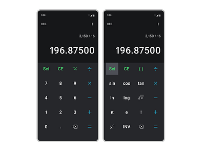 Scientific Calculator Concept app calculator scientific calculator ui ux