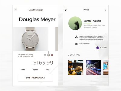 Minimalist ecommerce daily ui daily ecommerce minimalist ui