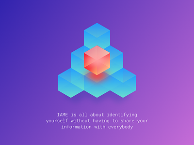 IAME is all about identifying yourself 3d bitcoin compliance cryptocurrency ethereum gradient iame iameidentity kyc wallet