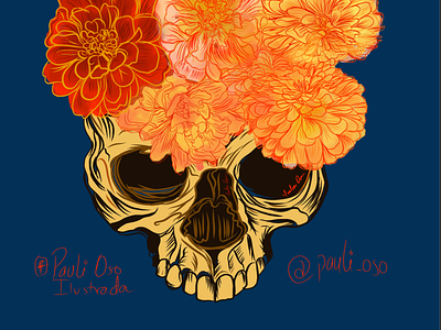 Día de muertos digital illustration illustration vector womanillustration
