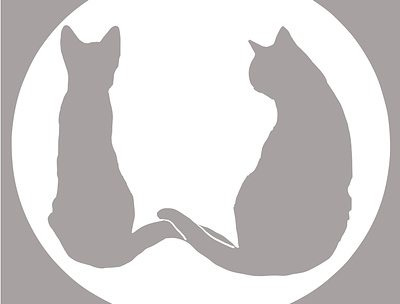 Cat love digital illustration illustration vector