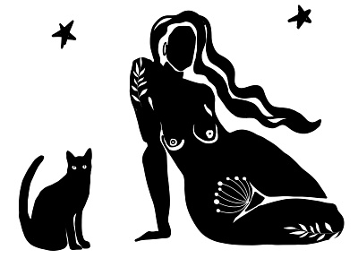 Witch digital illustration illustration vector womanillustration