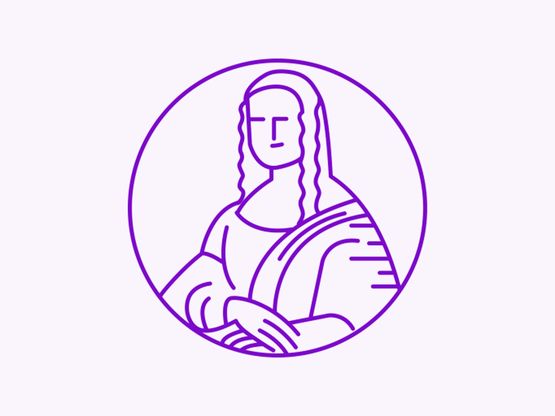 Mona Lisa animation motion motion graphics