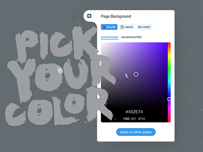 Color Picker color color picker ui ui design visual design web