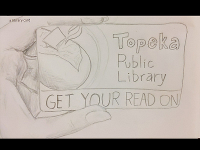 Topeka Library Card alabama baked potato crayons library card sketch
