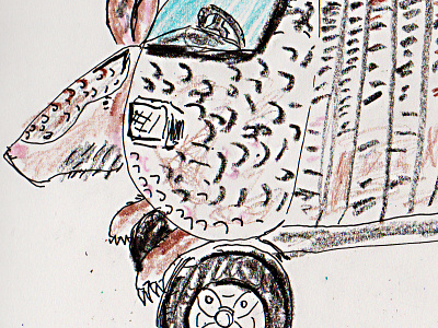 Car-madillo 15 minute drawing armadillo car car madillo crayons hybrid